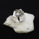Pierścionki pierścionek,ze srebra,z kamieniem księżycowym