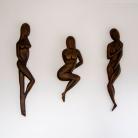 Inne rzeźba kobieta,akt,ciemne drewno,minimalalizm