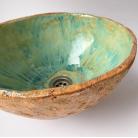 Ceramika i szkło miętowa umywalka ceramiczna,oryginalna