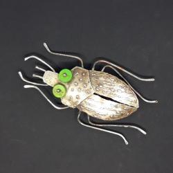 robak,chrabąszcz,chrząszcz,żuk,owad - Broszki - Biżuteria
