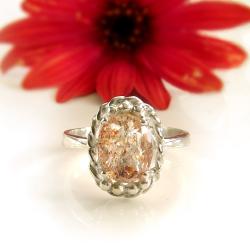 kamień słoneczny pierścionek - Pierścionki - Biżuteria