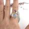 Pierścionki błękit,pierścionek srebrny chalcedon,z chalcedonem