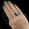Pierścionki kamień księżycowy i srebro pierścionek,błękitny