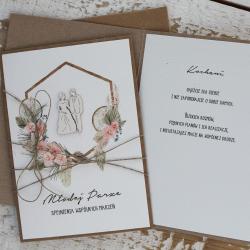 kartka ślubna,kartka na ślub,życzenia - Kartki okolicznościowe - Akcesoria