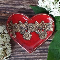 serce,podstawka,serduszko,miłość,Walentynki - Ceramika i szkło - Wyposażenie wnętrz