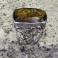 Pierścionki srebrny pierścionek z ametrynem,koronka,regulowany