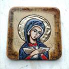 Ceramika i szkło Pneumatofora,ikona,Maryja,prezent na komunie
