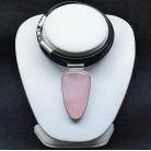 Zmysłowy naszyjnik-biżuteria z różowym kwarcem