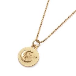 złocony medalik,złocone srebro wisiorek - Wisiory - Biżuteria