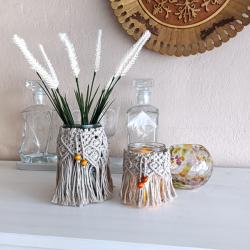makrama,sznurek,lampion,wazon,dekoracja - Inne - Wyposażenie wnętrz