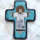 Dla dzieci Beata Kmieć,ikona ceramiczna,krzyż,Jezus