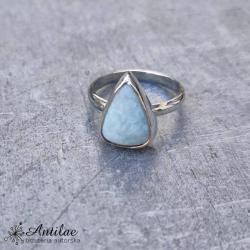 larimar,srebro - Pierścionki - Biżuteria