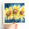 Kartki okolicznościowe kartka słoneczniki okolicznościowa,abstrakcja