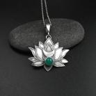 Lotus Flower- Unconditional love-srebrny wisiorek