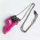 Naszyjniki Naszyjnik wire wrapping z różowym agatem z druzą