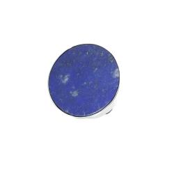 Minimalistyczny pierścionek lapis lazuli srebro - Pierścionki - Biżuteria