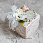 Kartki okolicznościowe ślub,exploding box,młoda para,kwiaty,tort