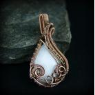 Wisiory wire wrapping,wiszące kolczyki,jadeit