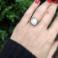 Pierścionki Delikatny pierścionek z kamieniem księżycowym,15