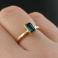Pierścionki indygolit,złoty pierścionek,turmalin,złoto,blue