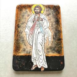 Beata Kmieć,ikona ceramiczna,Jezus - Ceramika i szkło - Wyposażenie wnętrz
