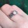 Pierścionki herkimer,SREBRNY pierścionek,obrączka,kryształ