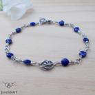 Bransoletki srebro,bransoletka,chainmaille,lapis,JewelsbyKT