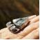 Pierścionki srebrny pierścionek z surowym serafinitem