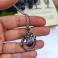Naszyjniki fioletowy kwarc,srebro,wire wrapping,naszyjnik