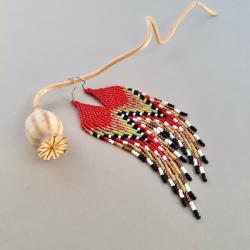 kolczyki indiańskie,długie,kolorowe - Kolczyki - Biżuteria