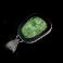 Wisiory chromodiopsyd,srebrny pierścionek zielony kamień