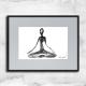 Ilustracje, rysunki, fotografia joga nowoczesna grafika z ramą,na prezent,joga