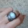 Pierścionki srebro,surowy pierścień z kamieniem księżycowym