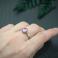 Pierścionki romantyczny pierścionek,różowy turmalin,serce