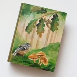 las,ptak,grzyby,malowane - Pudełka - Wyposażenie wnętrz