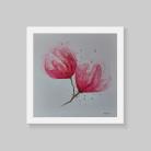 Obrazy magnolie,kwiaty,akwarela