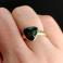 Pierścionki złoty pierścionek,czarny opal szlachetny