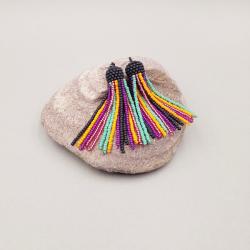 kolczyki chwosty,kolorowe kolczyki - Kolczyki - Biżuteria