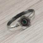 Pierścionki onyks zielony i srebro,pierścionek z onyksem