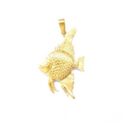 wisiorek złota rybka,srebrny,biżuteria,prezent - Wisiory - Biżuteria