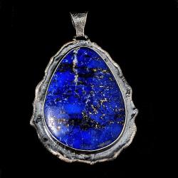 lapis lazuli,srebro,srebrny - Wisiory - Biżuteria