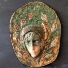 Ceramika i szkło Maska,twarz,dekoracja