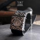 Bransoletki unikatowy zegarek,srebrny zegarek