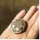 Pierścionki srebrny regulowany pierścionek z riolitem