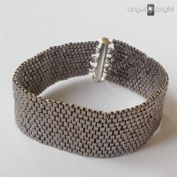 Bransoletka srebrny pasek - Bransoletki - Biżuteria