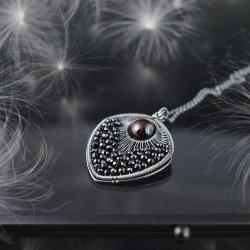 srebrny elegancki naszyjnik,prezent dla mamy - Naszyjniki - Biżuteria