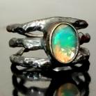 Pierścionki opal,srebro,pierścionek,oryginalny