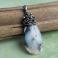 Wisiory agat dendrytowy,wisior wire wrapping