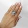 Pierścionki pierścionek srebrny,perła słodkowodna,awangardowy