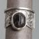 Pierścionki srebrny pierścionek z czarnym turmalinem